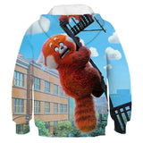 Anime Turning Red Niños Sudadera Cosplay Navidad Fiesta 3D Impreso Casual