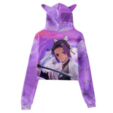 Anime Demon Slayer Oreja De Gato Sudadera Cosplay Navidad Fiesta 3D Impreso Casual