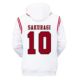 Anime SLAM DUNK Hanamichi Sakuragi Sudadera Cosplay Navidad Fiesta 3D Impreso Casual