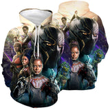 Película Black Panther：Wakanda Forever Sudadera Cosplay Fiesta 3D Impreso Casual Halloween