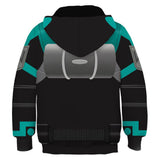 Anime My Hero Academia Midoriya Izuku Niños Sudadera Cosplay Navidad Fiesta 3D Impreso Casual