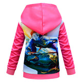 Avatar Niños Traje De Cosplay Sudadera Con Capucha Impresa 3D Chaqueta Larga Con Cordón Zip Up Abrigo