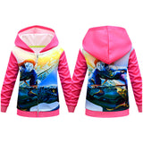 Avatar Niños Traje De Cosplay Sudadera Con Capucha Impresa 3D Chaqueta Larga Con Cordón Zip Up Abrigo