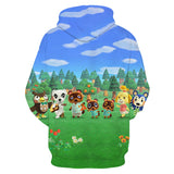 Animal Crossing Bosque de Los Animales Sudadera para Adulto Sudadera Casual con Capucha Unisex