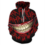 Clown Sudadera Cosplay Navidad Fiesta 3D Impreso chaqueta