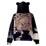 Anime Tokyo Revengers Oreja De Gato Sudadera Niños Cosplay Navidad Fiesta 3D Impreso Casual
