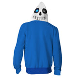 Undertale Sudadera Sans Cosplay Sudadera Estampada con Cremallera y Capucha Unisex