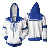 Anime Sailor Moon Mizuno Ami Sudadera Cosplay Navidad Fiesta 3D Impreso chaqueta con cremallera Casual