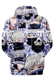 Anime Jujutsu Kaisen Guerra de Hechiceros Inumaki Toge Sudadera con Capucha Estampada Unisex