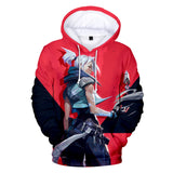 Juego VALORANT Jett Sudadera Cosplay Navidad Fiesta 3D Impreso Casual