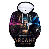 Juego League of Legends Arcane lol Sudadera Cosplay Navidad Fiesta 3D Impreso Casual