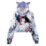 Anime Demon Slayer Oreja De Gato Sudadera Cosplay Navidad Fiesta 3D Impreso Casual