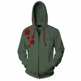 Juego Danganronpa Nagito Komaeda Sudadera Cosplay Navidad Fiesta 3D Impreso Casual chaqueta con Cremallera