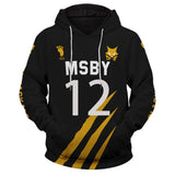 MSBY Black Jackal #12 Kotaru Bokuto Cosplay Sudadera Haikyuu!! Sudadera Estampada con Capucha Unisex