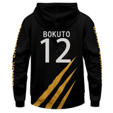 MSBY Black Jackal #12 Kotaru Bokuto Cosplay Sudadera Haikyuu!! Sudadera Estampada con Capucha Unisex