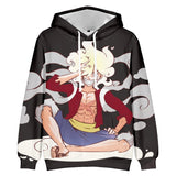 Anime One Piece Monkey D. Luffy Sudadera Cosplay Navidad Fiesta 3D Impreso Casual