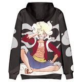 Anime One Piece Monkey D. Luffy Sudadera Cosplay Navidad Fiesta 3D Impreso Casual