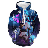 Juego League of Legends lol Arcane Jinx Sudadera Cosplay Navidad Fiesta 3D Impreso Casual