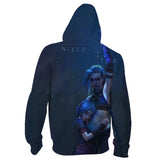 Juego League of Legends Arcane lol Sudadera Cosplay Navidad Fiesta 3D Impreso Casual con Cremallera