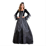 Halloween Vestido Largo Elegante de Fiesta Bruja Juego de Rol Vestido para Adultos Femenino