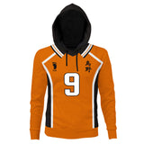 Haikyuu!! Karasuno Escuela Secundaria Away Uniforme de Equipo Kageyama Tobio Cosplay Sudadera Unisex