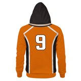 Haikyuu!! Karasuno Escuela Secundaria Away Uniforme de Equipo Kageyama Tobio Cosplay Sudadera Unisex