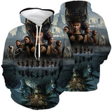 Película Black Panther Sudadera Cosplay Fiesta 3D Impreso Casual Halloween