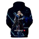 Juego VALORANT Sova Sudadera Cosplay Navidad Fiesta 3D Impreso Casual