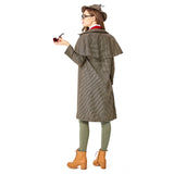 Sherlock Holmes Cosplay Halloween Carnaval Traje Conjunto de Fiesta Traje para Adultos Femenino