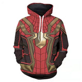 Película Iron Man Spiderman Cosplay Sudadera Navidad Fiesta 3D Impreso Casual