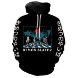 Anime Demon Slayer Sudadera Cosplay Navidad Fiesta 3D Impreso chaqueta