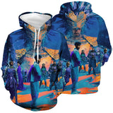 Película Black Panther Sudadera Cosplay Fiesta 3D Impreso Casual Halloween