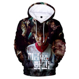 TV All of Us Are Dead Sudadera Cosplay Navidad Fiesta 3D Impreso Casual