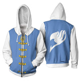 Anime Fairy Tail Lucy Sudadera Cosplay Navidad Fiesta 3D Impreso Casual chaqueta con cremallera