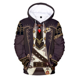 Juego Genshin Impact Diluc Ragnvindr Sudadera Cosplay Navidad Fiesta 3D Impreso Casual