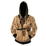 La Guerra de Las Galaxias Star Wars Sudadera Cosplay Sudadera con Cremallera Ropa Casual Unisex