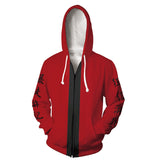 Anime Tokyo Revengers Tenjiku Izana Kurokawa Sudadera Cosplay Navidad Fiesta 3D Impreso con cremallera