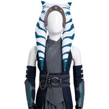 Series de Television Star Wars : The Mandalorian Ahsoka Tano Cosplay Disfraz Niños Halloween Carnaval Traje