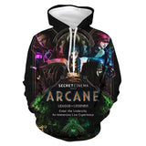 Juego League of Legends Arcane - lol Jinx Sudadera Cosplay Navidad Fiesta 3D Impreso Casual