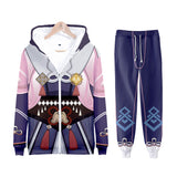 Juego Genshin Impact Yun Jin Cosplay Sudadera Pantalón 3D Impreso Casual Deportivo Conjunto Traje