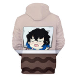 Demon Slayer: Kimetsu no Yaiba Cosplay Sudadera de Manga Larga Sudadera Casual Ropa Deportiva Unisex