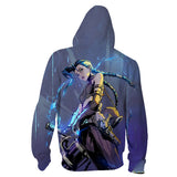 Juego League of Legends Arcane lol Sudadera Cosplay Navidad Fiesta 3D Impreso Casual con Cremallera