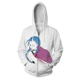 Juego League of Legends Arcane lol Sudadera Cosplay Navidad Fiesta 3D Impreso Casual con Cremallera