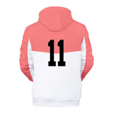 Haikyuu!! Sudadera Wakutani Minami Escuela Secundaria Tsuyoshi Matsushima Cosplay Sudadera con Capucha Unisex