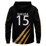 MSBY Black Jackal #15 Kiyoomi Sakusa Cosplay Sudadera Haikyuu!! Sudadera Estampada con Capucha Unisex