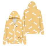 Anime Hololive vtuber Inugami Korone Sudadera Cosplay Navidad Fiesta 3D Impreso Casual chaqueta con cremallera