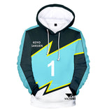 Anime Futsal Boys Tsukioka Toi Sudadera Cosplay Navidad Fiesta 3D Impreso Casual