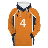 Nishinoya Yuu Cosplay Sudadera Haikyuu!! Sudadera Estampada con Capucha Unisex