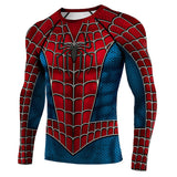 Película Spider Man Camiseta De Manga Larga Cosplay Navidad Fiesta 3D Impreso Casual