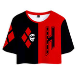 Película Harley Quinn Cosplay Halloween Uniforme Disfraz deportivo conjunto dos piezas mujer